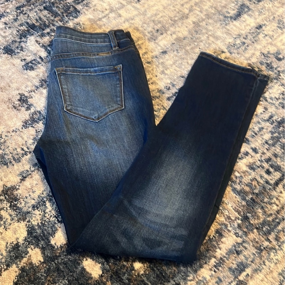 Kancan High Rise Button Fly Skinny Jeans